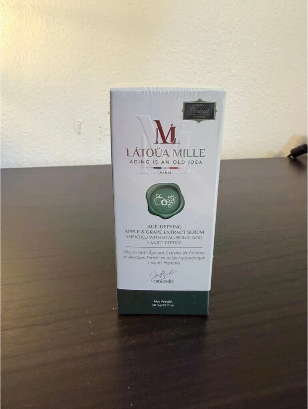 LÁTOÜA MILLE Age-Defying Apple & Grape Serum 30mL NEW SEALED MSRP $480